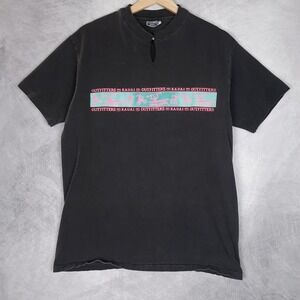 Vintage Outfitters Kauai Shirt Mens Large Black Kayak Hiking Graphic 90s USA